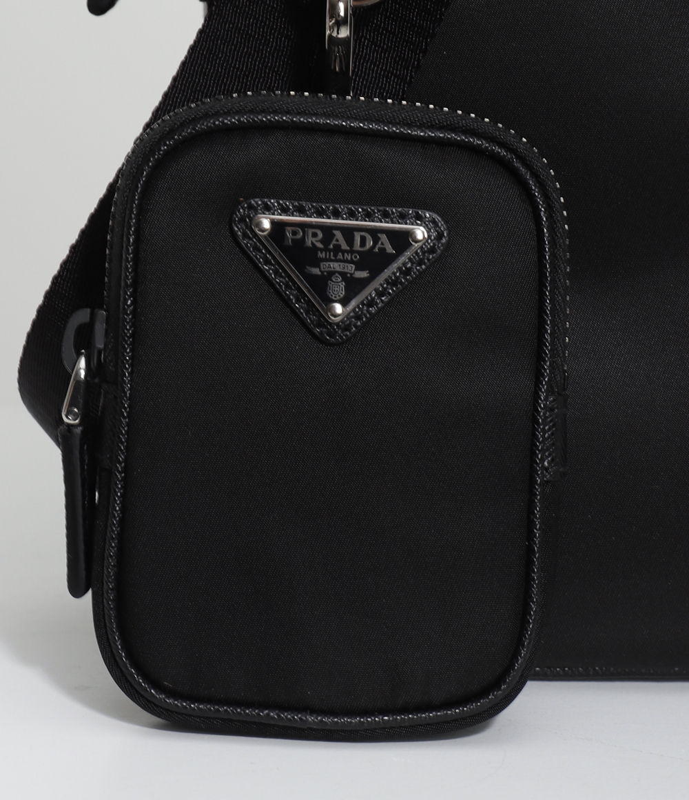 16060374918757485377522460_1 【高品質】PRADA ☆ナイロンxサフィアーノレザー クロスボディバッグ - 画像 (1)