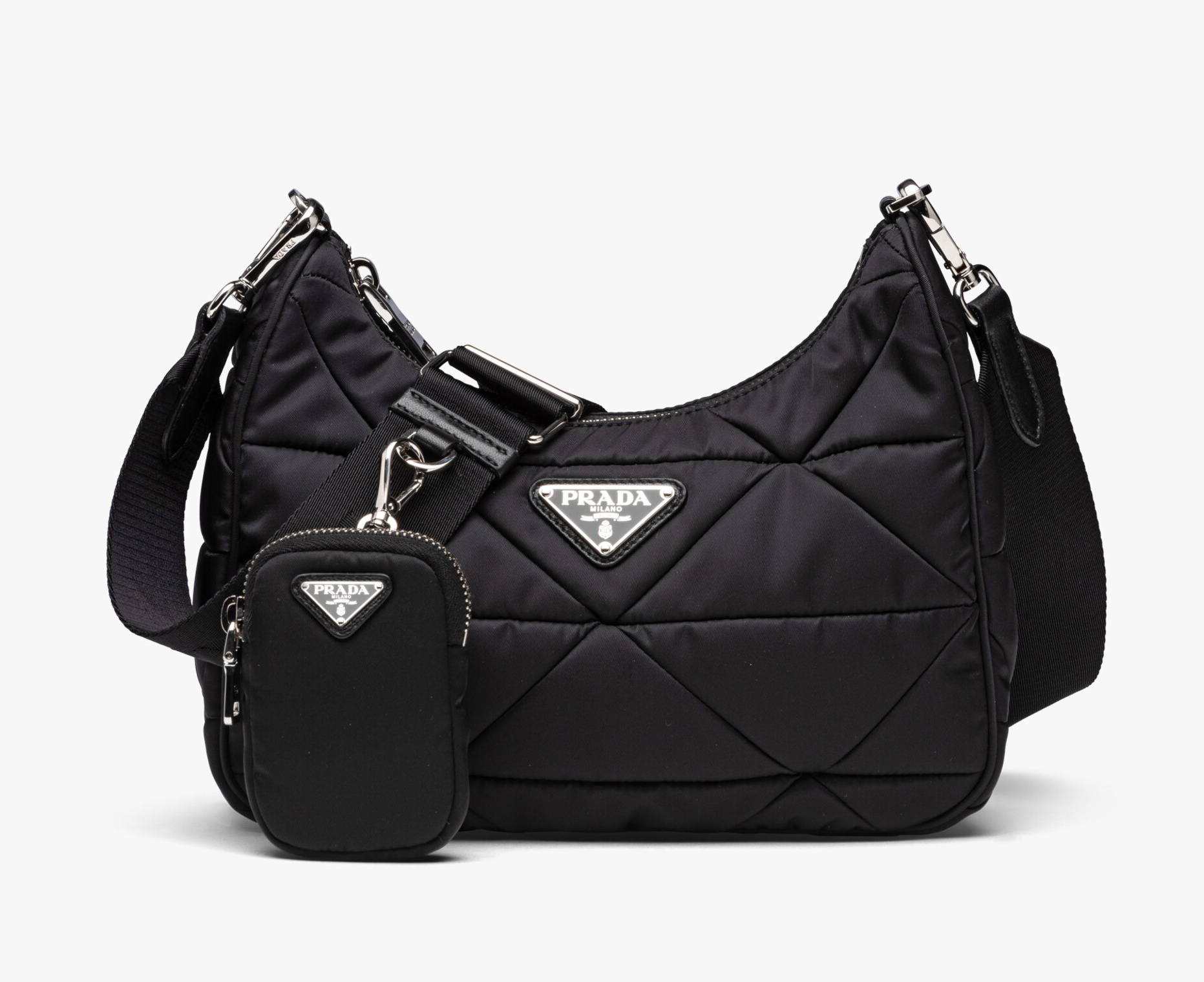 16060374918768055023782460_1 【高品質】☆PRADA プラダ パデッドナイロン ショルダーバッグ - 画像 (1)