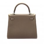 【高品質】エルメス HERMES ケリー 25 トゴ エトゥープ シルバー金具 U刻印