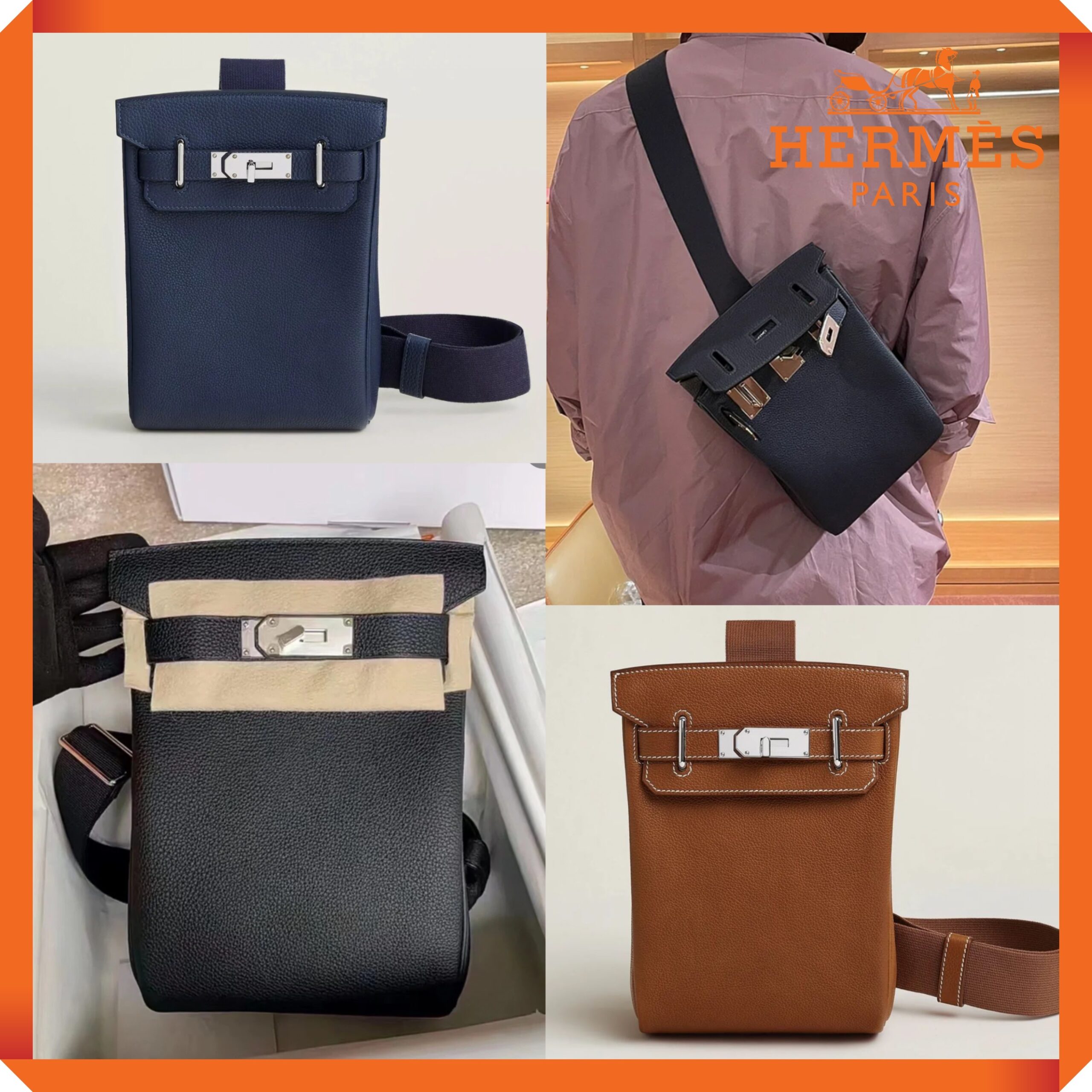 16060374920475472074312460_1 【高品質】奇跡の入荷★【Hermes】Hac A Dos PM/黒 - 画像 (1)