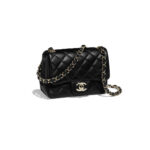 【高品質】芸能人愛用【CHANEL】ミニ フラップ バッグ ラムスキン