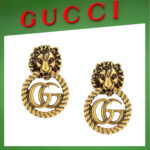 【高品質】【国内発送/直営店】ライオンヘッド イヤリング