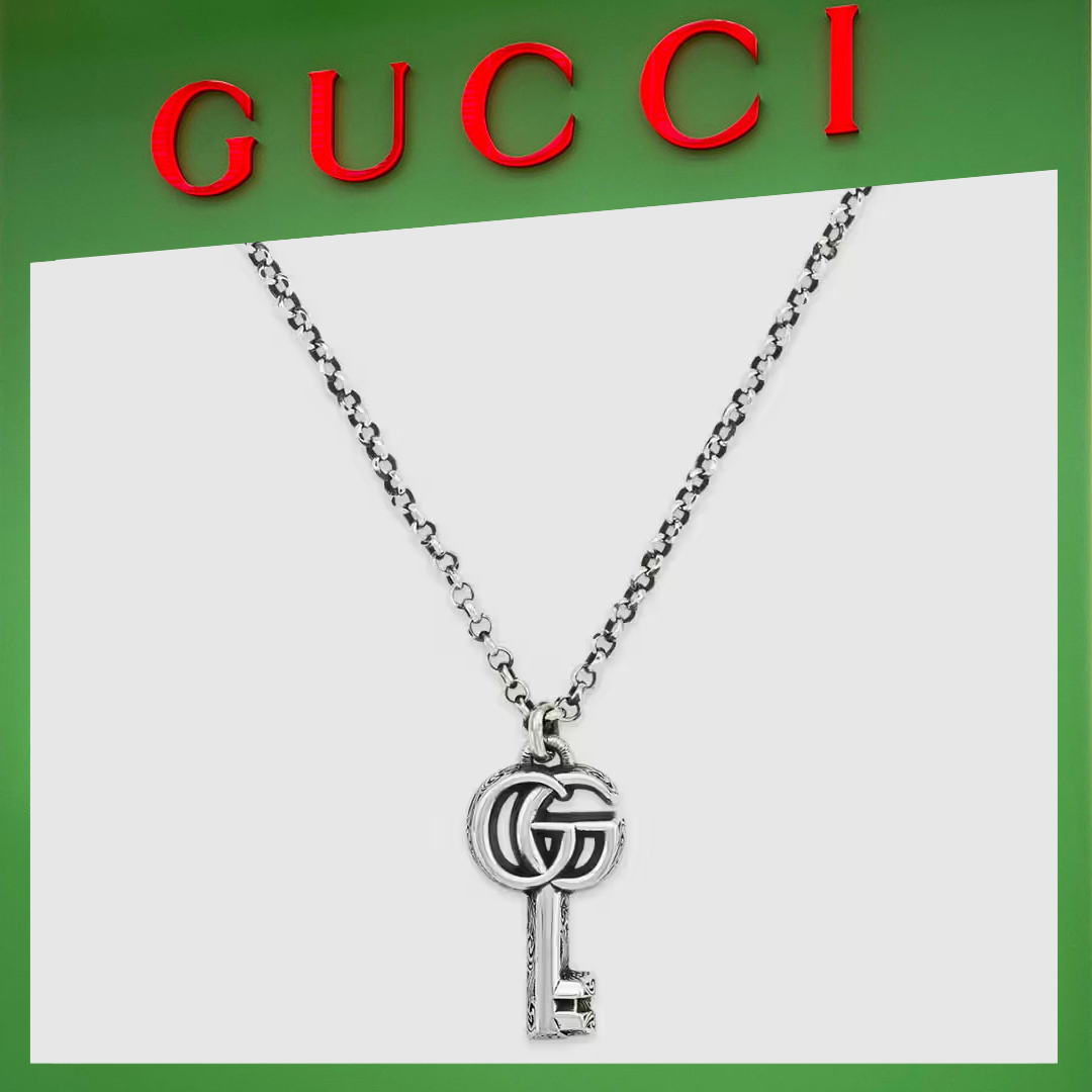 16062054585152902340221820_1 【高品質】【国内発送/直営店】ネックレス ダブルGチャーム - 画像 (1)
