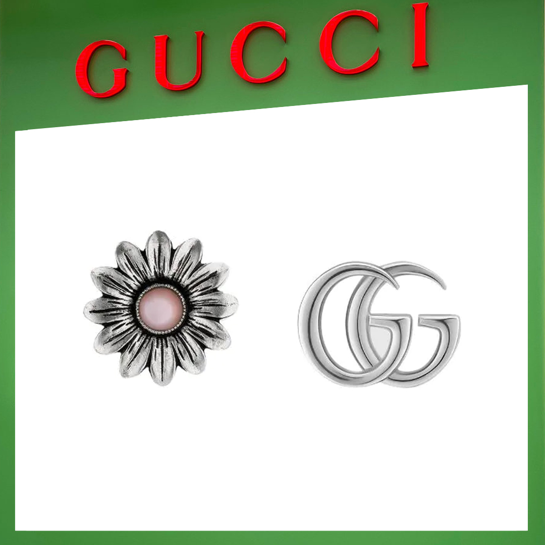 16062054585324197716661820_1 【高品質】【国内発送/直営店】ダブルG フローラル ピアス - 画像 (1)