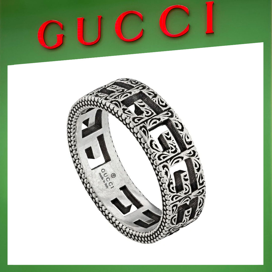 16062054585359765414731820_1 【高品質】【国内発送/直営店】メンズ・レディース スクエアG 指輪 - 画像 (1)