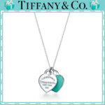 【 ティファニー】【国内発送/直営店】ティファニーー ブルー ダブル ハート タグ ペンダント シルバー（スモール）