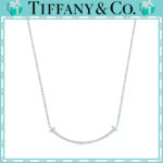 【 ティファニー】【国内発送/直営店】スマイル ペンダント ホワイトゴールドにダイヤモンドをセッティング（スモール）