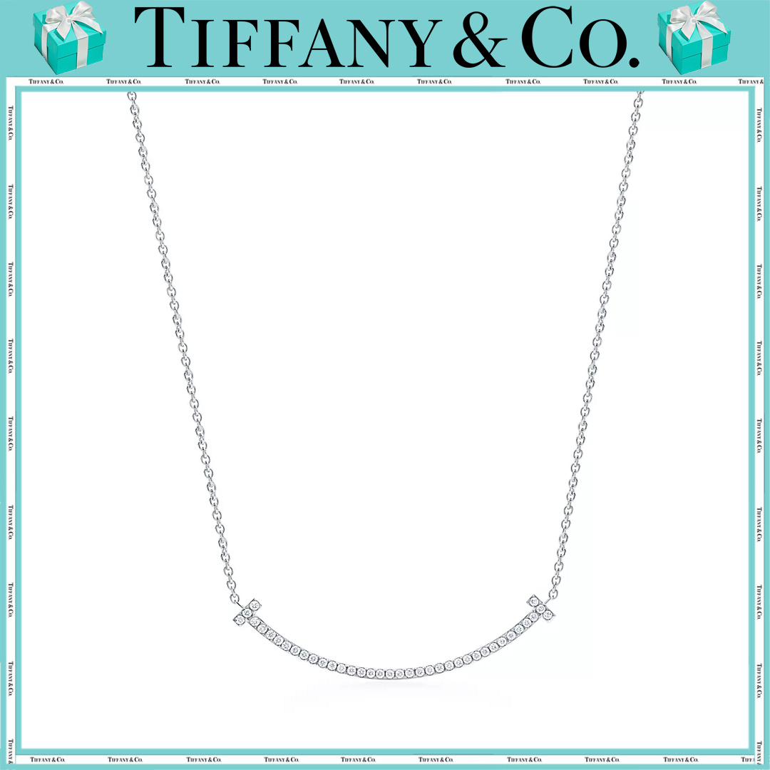 16062054586649262234461820_1 【 ティファニー】【国内発送/直営店】スマイル ペンダント ホワイトゴールドにダイヤモンドをセッティング(スモール) - 画像 (1)