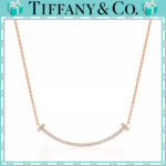 【高品質】【国内発送/直営店】スマイル ペンダント ローズゴールドにダイヤモンドをセッティング（スモール）