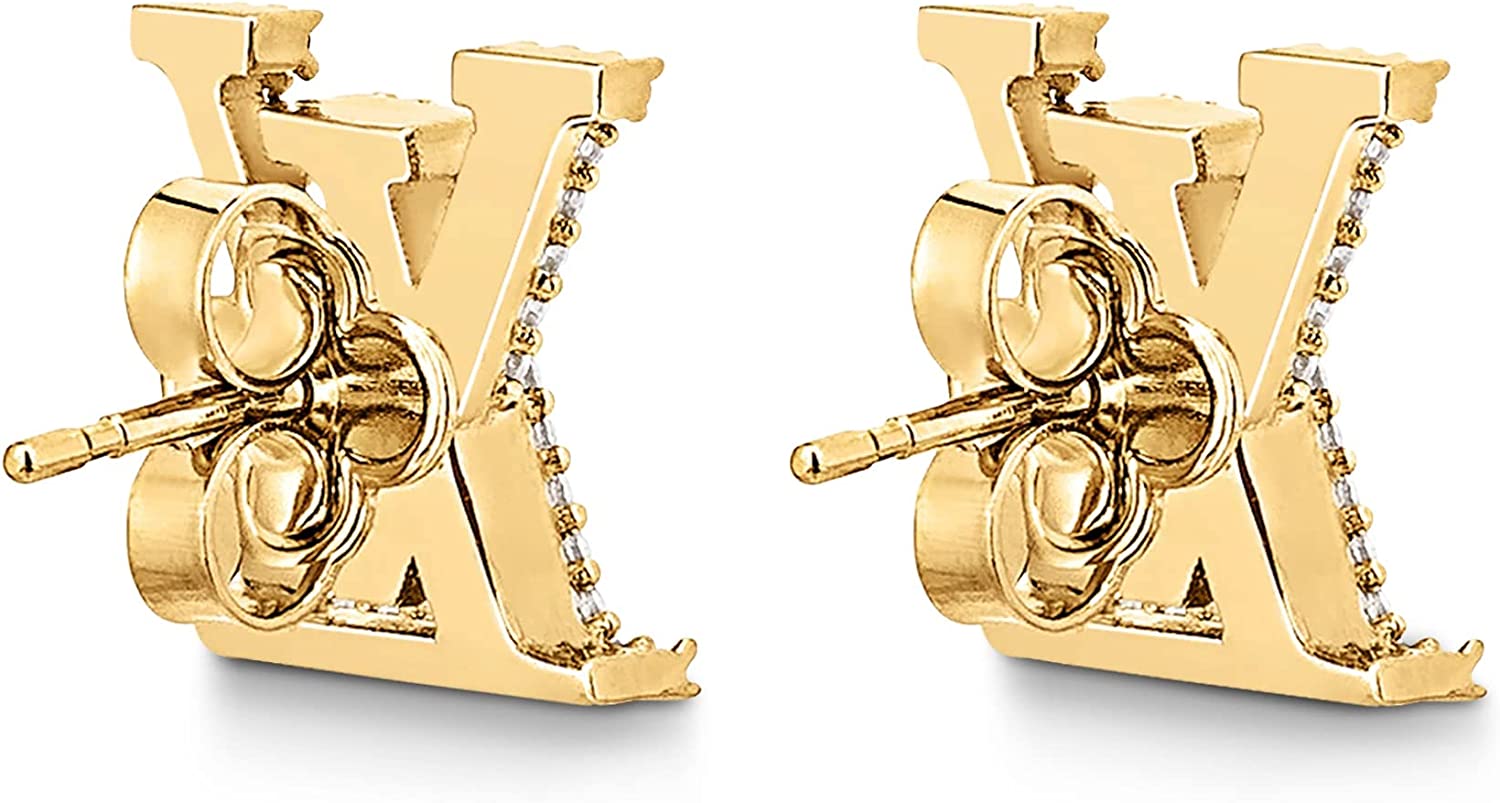 16062054708816083772741820_1 【高品質】【国内発送/直営店】M00609 ブックル ドレイユ・LVアイコニック ストラス ピアス Gold (ゴールド) - 画像 (1)