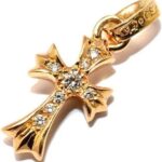 【高品質】【国内発送/直営店】ネックレス クロムハーツ ベビーファット22K パヴェダイヤモンド 22K BABY FAT PAVE Diamonds 正規品