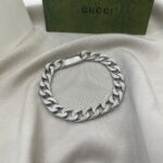 【高品質】【国内発送/直営店】グッチ GUCCI SV925 シルバー 喜平 ブレスレット ヴィンテージ アクセサリー 17 メンズ