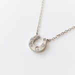 【高品質】HERMES　エルメス ネックレス ダイヤ ポルトボヌール ホースシュー K18WG