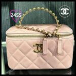 【高品質】CHANEL シャネル チェーンクラッチ バニティ【ときめくパールハンドル♡気品に満たされる】ピンク ブラック