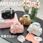 ☆人気☆【MIU MIU】レザートップハンドルスモールバッグ