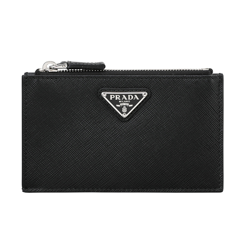 16069532564776967289411820_1 【高品質】★送料関税込★PRADA プラダ トライアングルロゴ カードケース - 画像 (1)