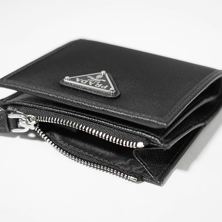 16069533040369768942691820_1 【高品質】【新作】プラダ PRADA メンズ 2つ折り財布 TESSUTO SAFFIAN - 画像 (1)