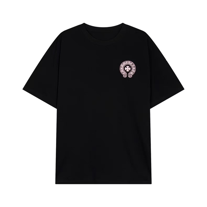 16069738912610200240541820_1 【Chrome Hearts】クロムハーツ Tシャツ 男女兼用 高品質 半袖 黑 CH025 - 画像 (1)