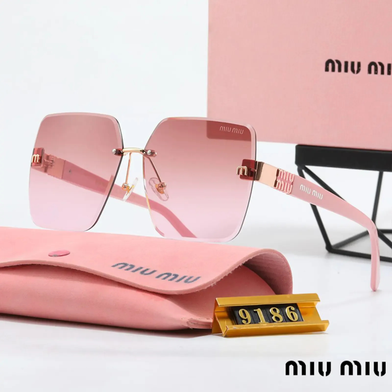 16069753958132967508731820_1 MIUMIUUVカットサングラス04 SS94245 - 画像 (1)