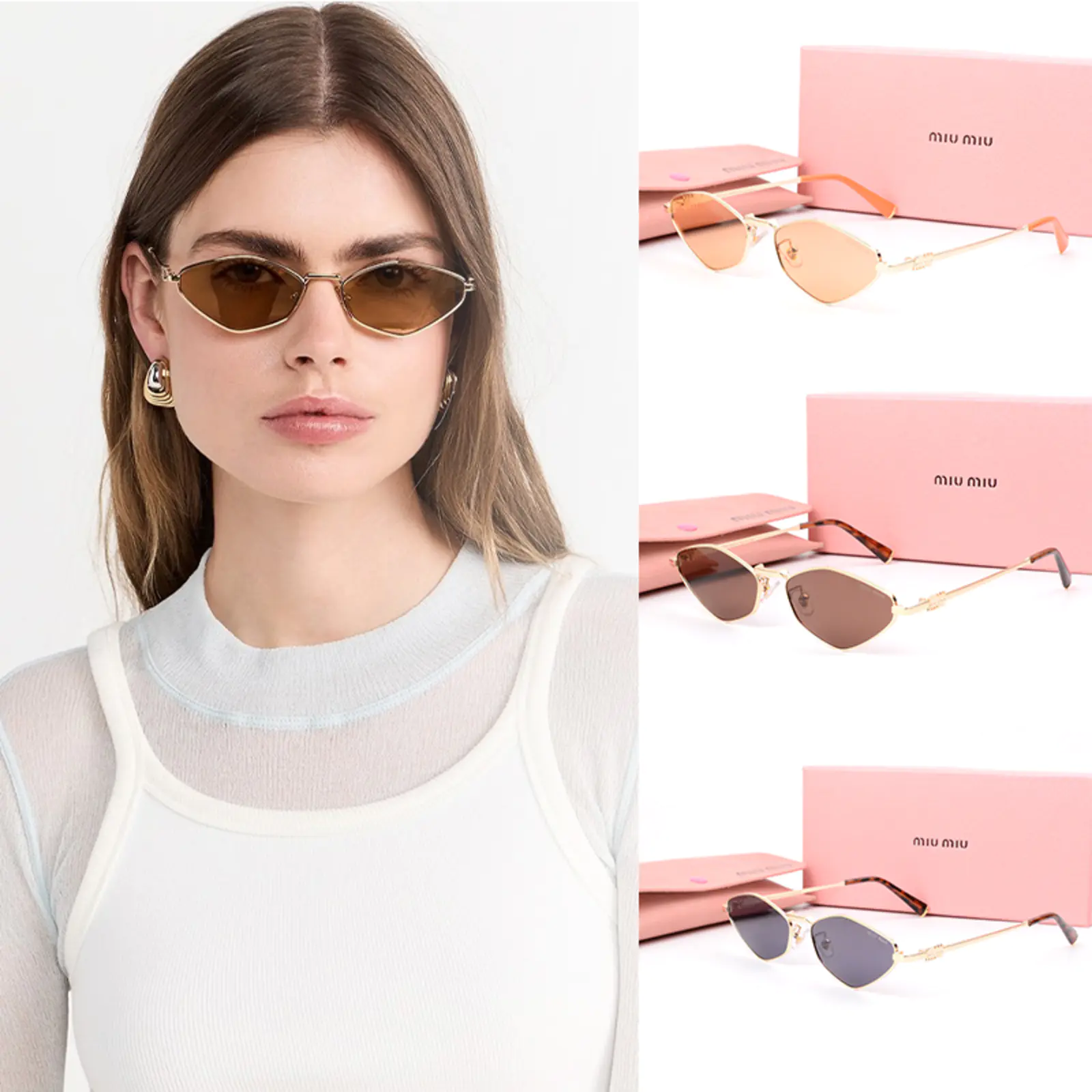 16069754178811071482171820_1 Miumiu サングラス SS96218-02 - 画像 (1)