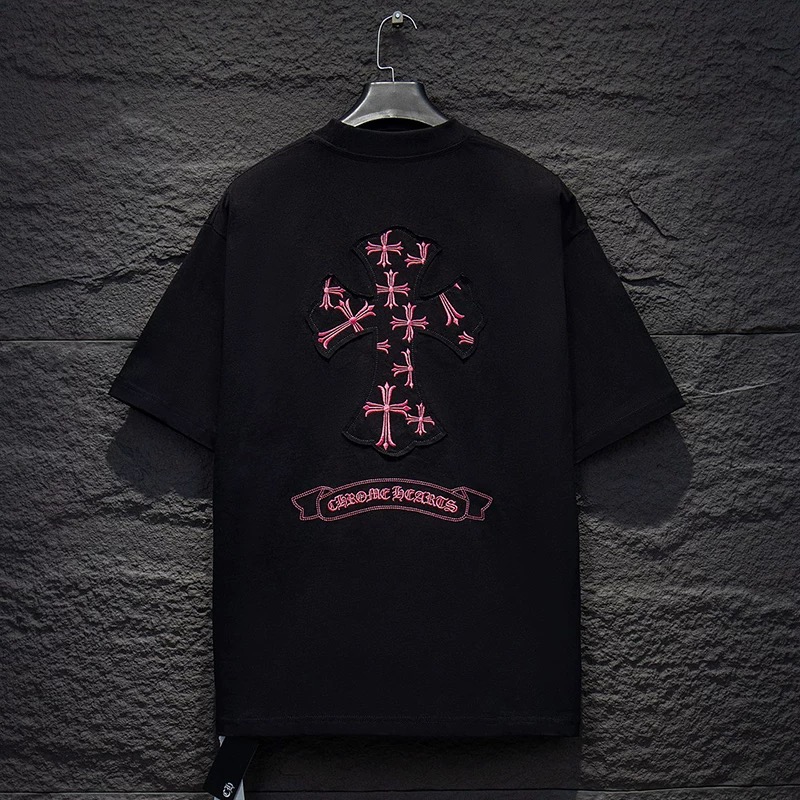 16069785773444628924111820_1 【Chrome Hearts】2025新作 クロムハーツ Tシャツ 男女兼用 高品質 半袖 CH045 - 画像 (1)