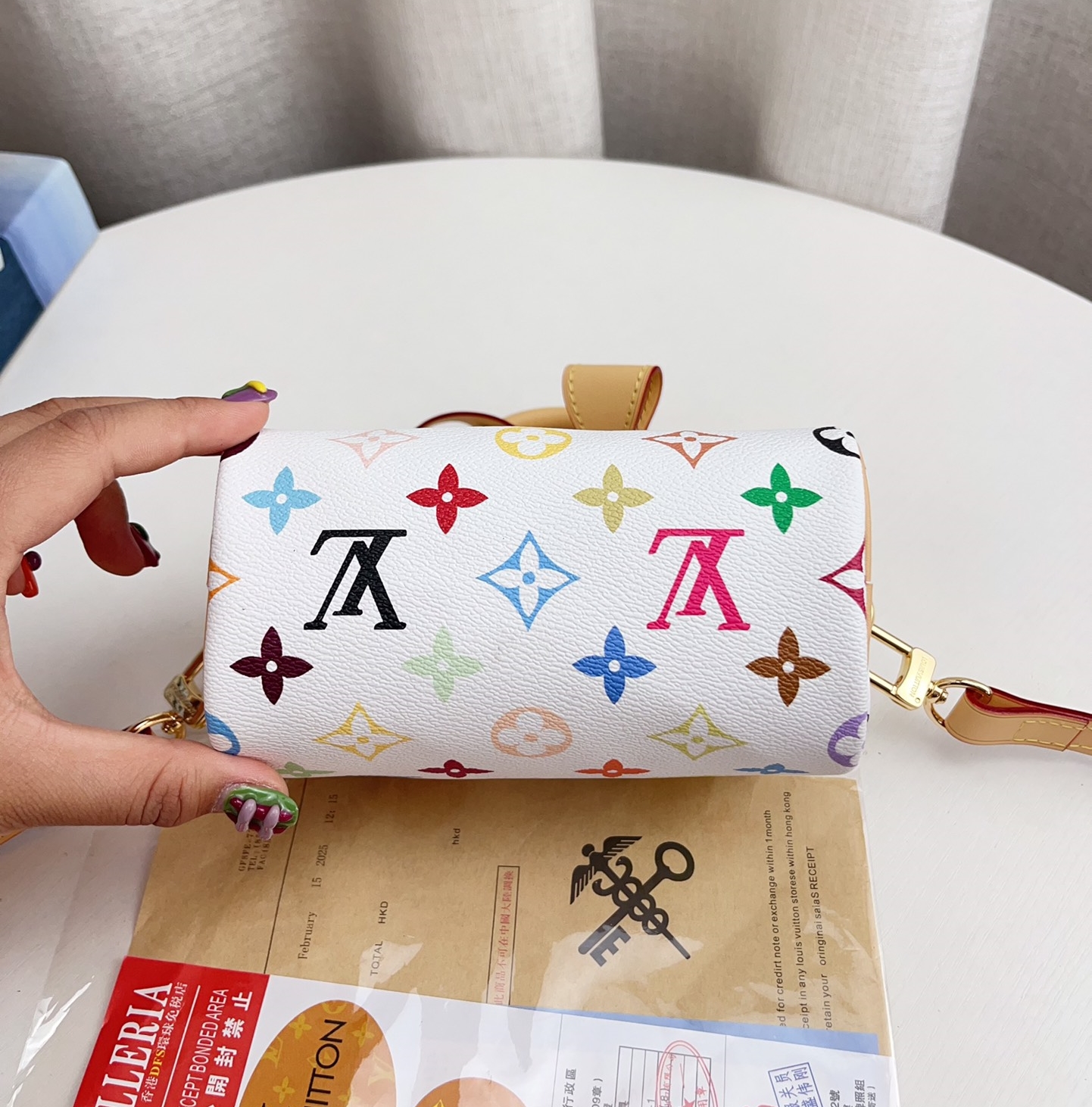 16069872762576089089791820_1 2025‘新作【楽しい春色】ルイヴィトン x 村上隆 コラボ ナノスピーディ - 画像 (1)