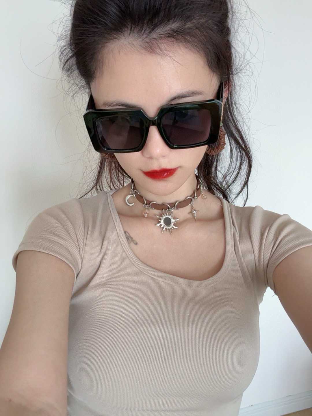 16070060694156961863811820_1 【Chanel】シャネル ビッグフレーム 偏光サングラス UVカット CH5232 - 画像 (1)