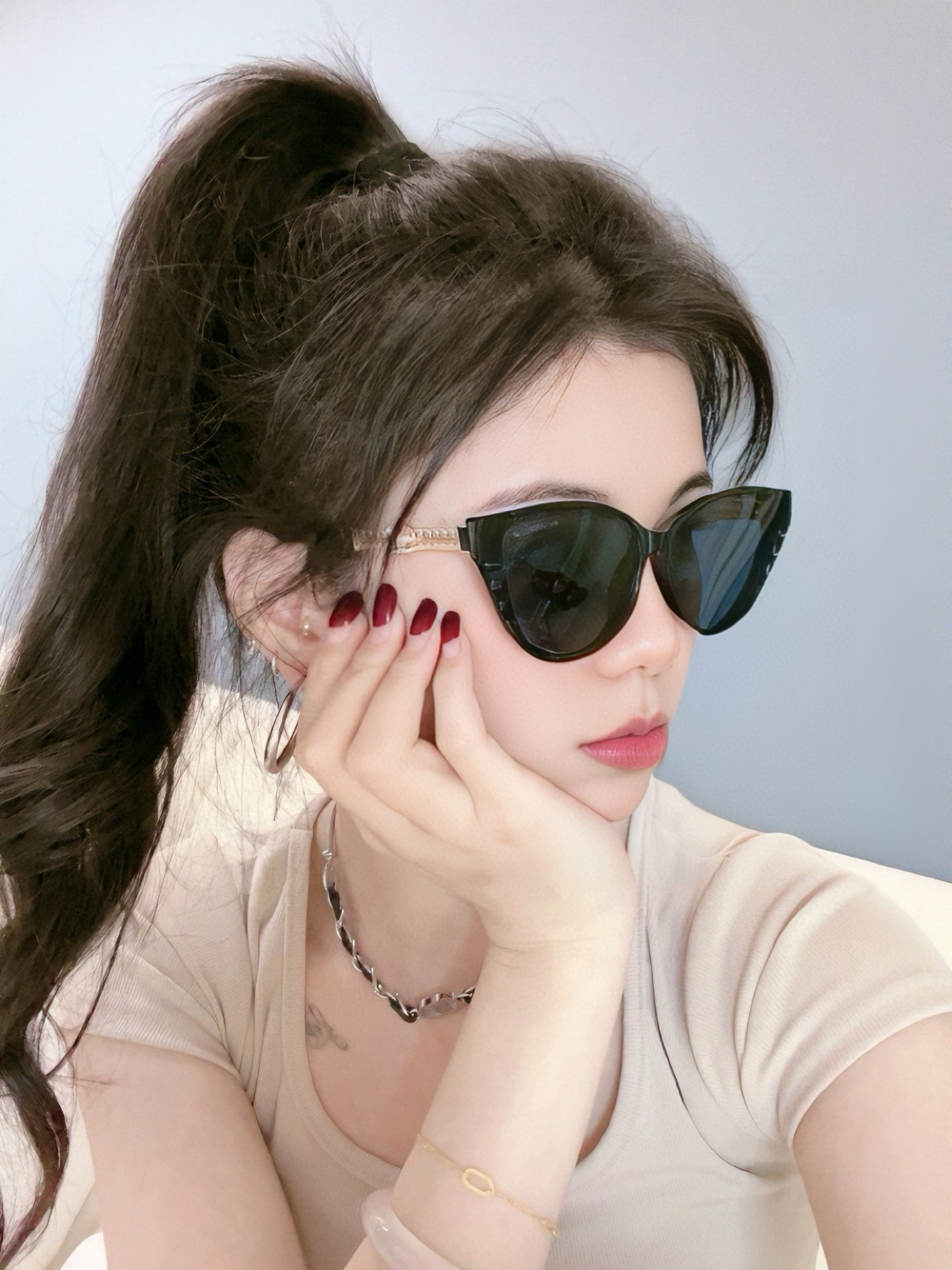 16070060833361381781951820_1 【Chanel】シャネル ビッグフレーム 偏光サングラス UVカット CH1986 - 画像 (1)