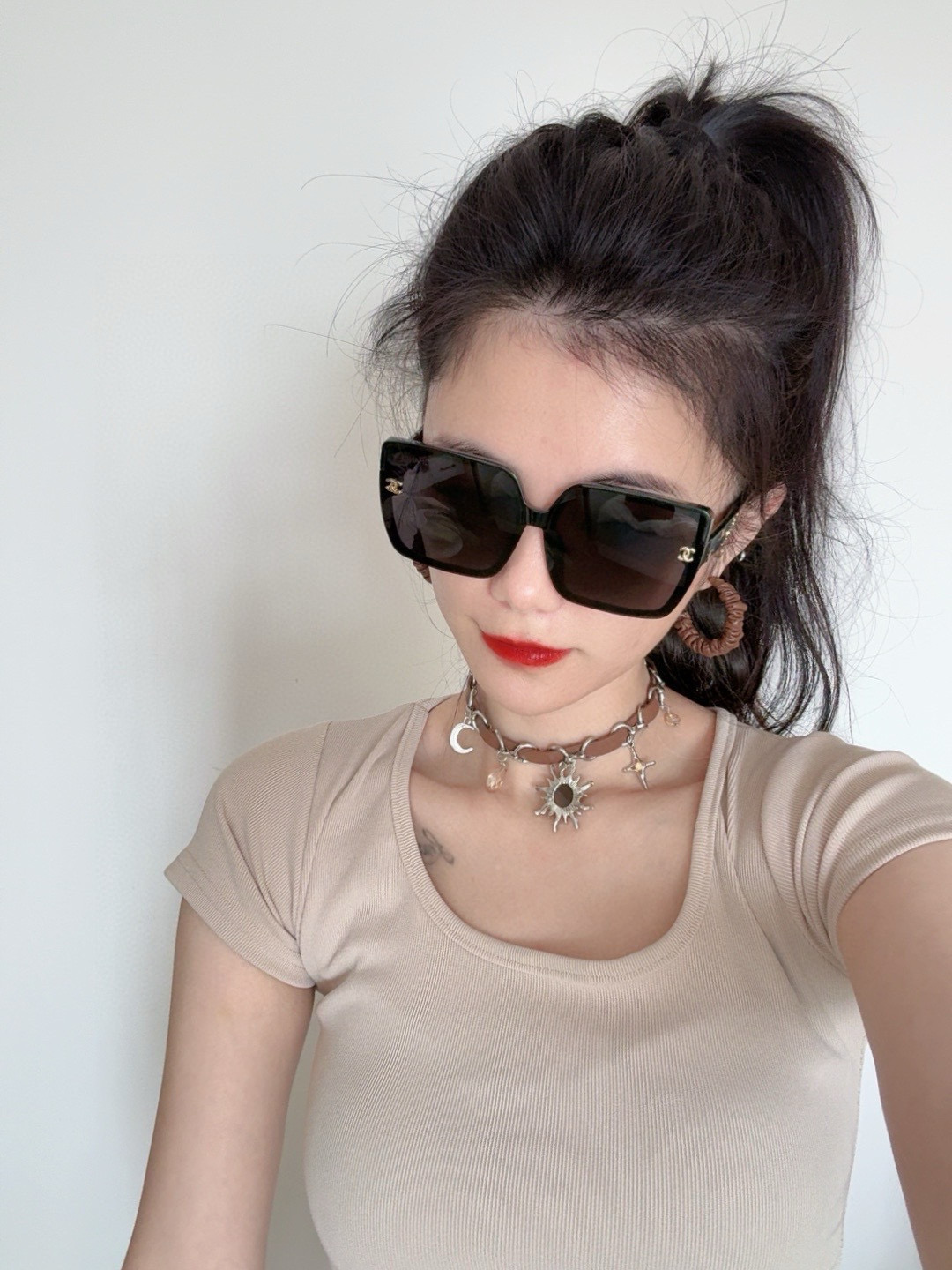 16070060863847093211541820_1 【Chanel】シャネル ビッグフレーム 偏光サングラス UVカット CH1130 - 画像 (1)