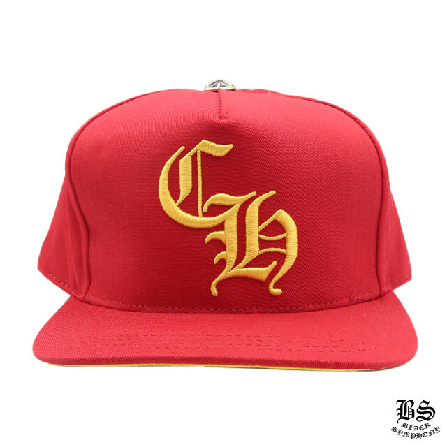 16070871922799833277751820_1 クロムハーツ ベースボールキャップ 5パネル CH レッド - 画像 (1)