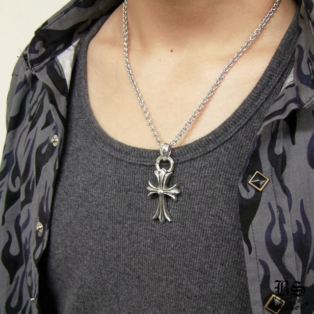 16070895306163751528121820_1 クロムハーツ CHクロスペンダント スモール with ベイル&NEチェーン20インチセット - 画像 (1)