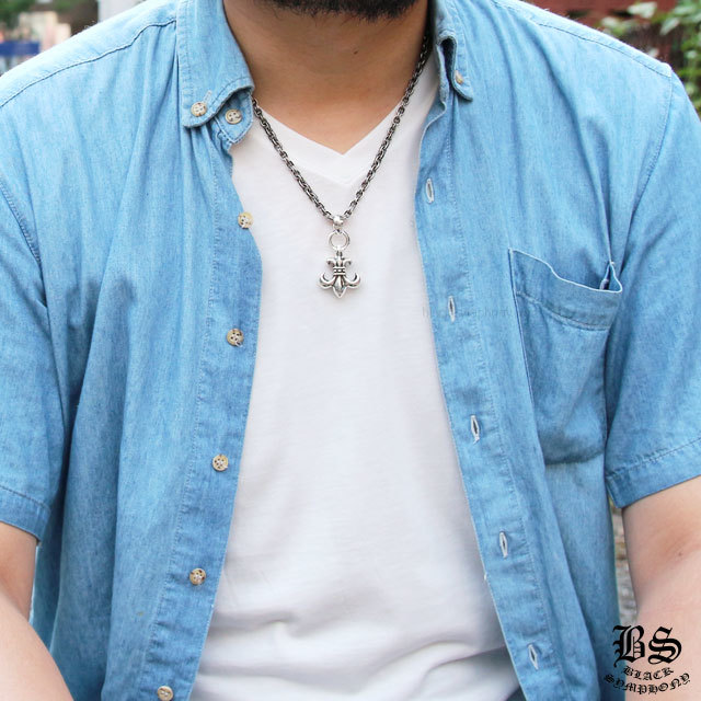 16070895674056725445811820_1 クロムハーツ BSフレアペンダントwithベイル&ペーパーチェーンネックレス20インチセット - 画像 (1)