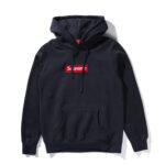 Supreme (シュプリーム) 15FW ボックス ロゴ フーデット スウェットシャツ パーカー(Box Logo Hooded Sweatshirt Pullover) ネイビー 長袖パーカー