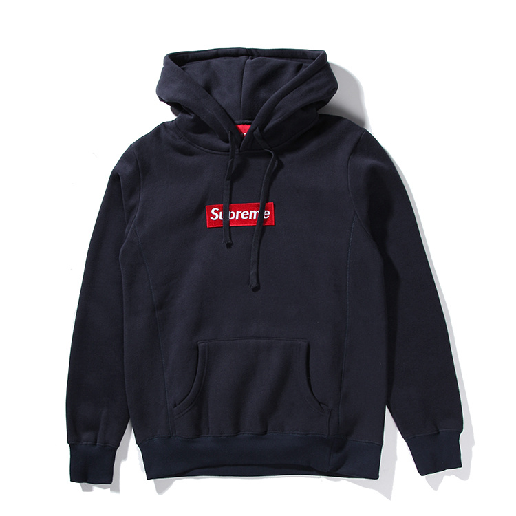 16071752002435366708511820_1 Supreme (シュプリーム) 15FW ボックス ロゴ フーデット スウェットシャツ パーカー(Box Logo Hooded Sweatshirt Pullover) ネイビー 長袖パーカー - 画像 (1)
