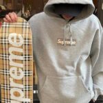 Supreme x Burberry スウェットシャツ 長袖パーカー