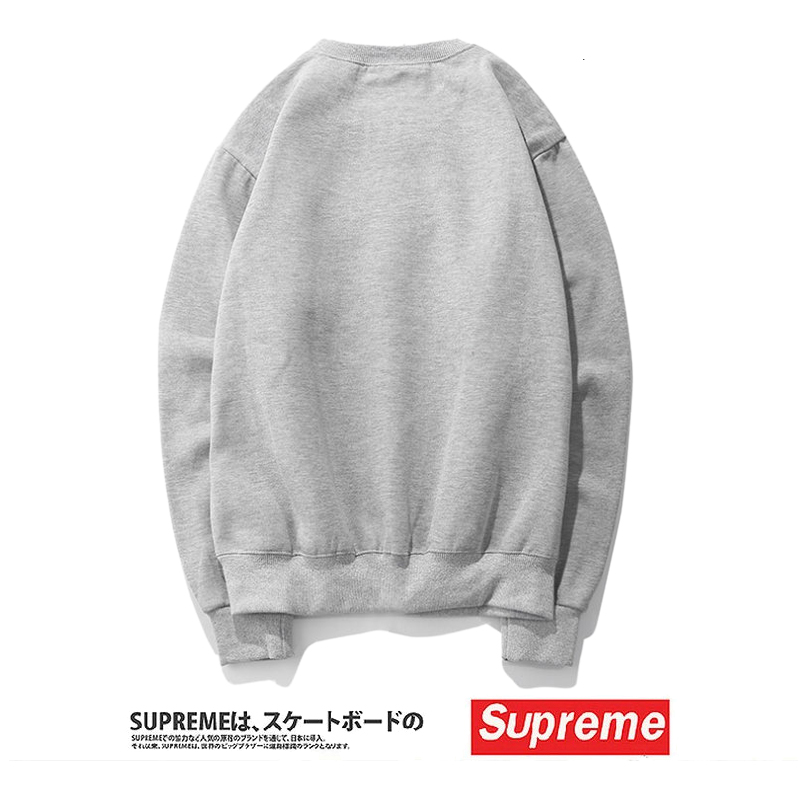 16071767792583828250241820_1 Supreme (シュプリーム) 15FW ボックスロゴ クルーネック スウェットシャツ(Box Logo Crewneck Sweatshirt) グレー 長袖パーカー - 画像 (1)