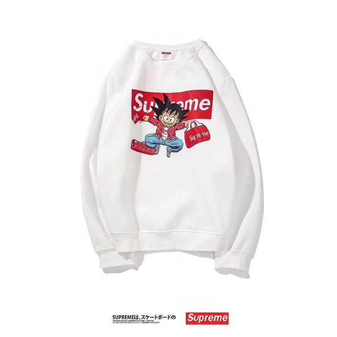 16071767871829833609271820_1 18SS Supreme X Goku クルーネック パーカー 2色 長袖パーカー - 画像 (1)