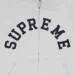 Supreme x Champion Zip Up Hooded Sweatshirt 'Ash Grey' 長袖パーカー