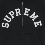 Supreme x Champion Zip Up Hooded Sweatshirt 'Black' 長袖パーカー