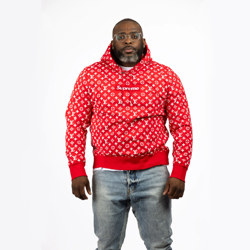 16071768701534300219291820_1 Supreme x ルイ・ヴィトン ボックス ロゴ フーディ 長袖パーカー - 画像 (1)