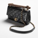 シャネル/CHANEL スモール トップハンドル フラップ バッグ 521