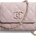 シャネル/CHANEL チェーンフラップ小銭入れ