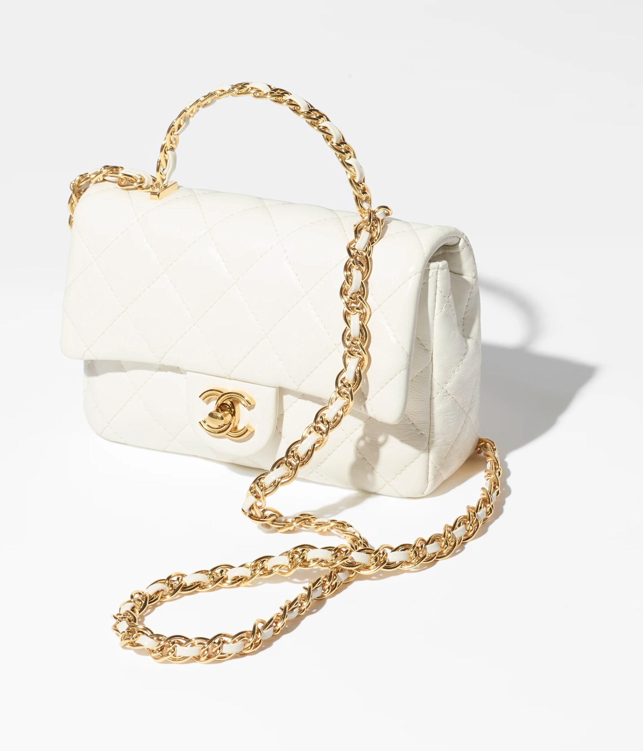 16071854967932487402951820_1 シャネル/CHANEL スモール トップハンドル フラップ バッグ - 画像 (1)