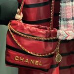 【24SS新作♪ボーダーがお洒落】シャネル/CHANEL 22 ミニ ハンドバッグ 7