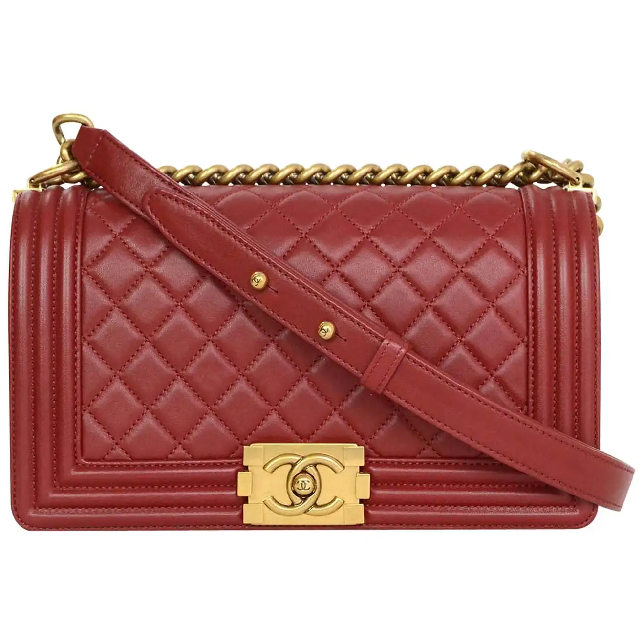 16071854970753576268021820_1 【シャネル/CHANEL】Le boy ダイヤモンド レトロ バッグ【 送料無料】 - 画像 (1)