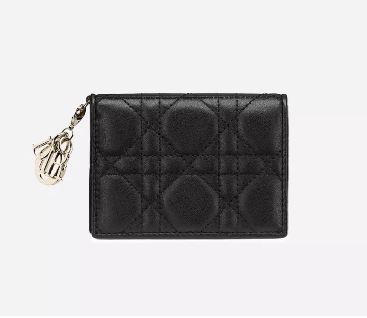 16071855255739588082001820_1 ディオール カードケース カナージュ ラムスキン - 画像 (1)