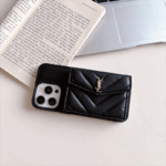 【サンローラン】YSL ブラック エアークッション 電話ケース zm