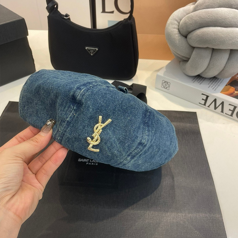 16071867763043218673411820_1 【サンローラン】YSLベレー帽01 SS94320 - 画像 (1)