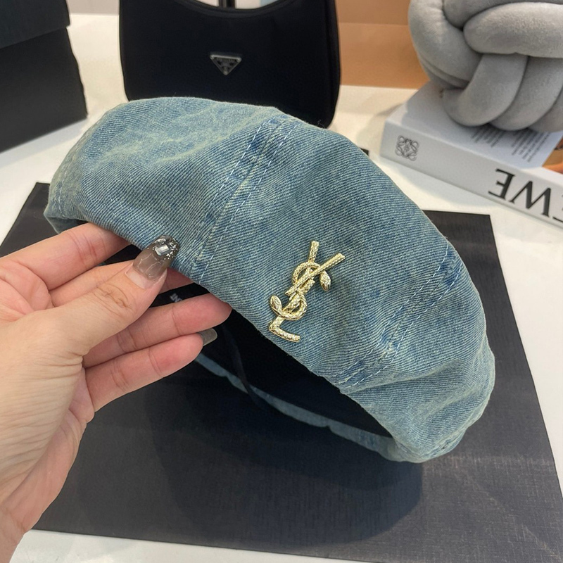 16071867763082141814691820_1 【サンローラン】YSLベレー帽02 SS94320 - 画像 (1)