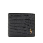 【サンローラン】【SAINT LAURENT】YSLモノグラム クロコダイルレザーウォレット